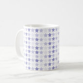 Mug Étoiles Patriotique Blue Ombre (Devant gauche)