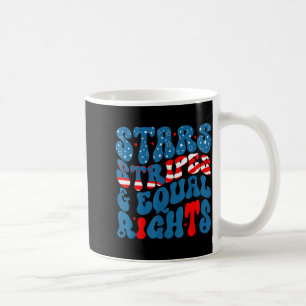 Mug Étoiles rayures et droits égaux 4 juillet femmes