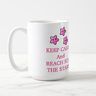 Mug Étoiles roses avec citation