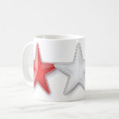 Mug Étoiles rouges, blanches et bleues (Devant gauche)