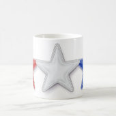 Mug Étoiles rouges, blanches et bleues (Centre)