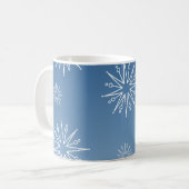 Mug Étonnantes Étoiles de Noël Mug, Bleu (Devant gauche)