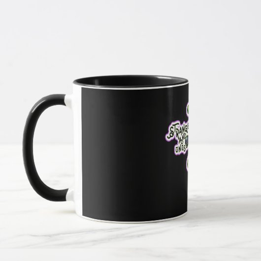 Mug Étrange et inhabituel Purple Coeur Vert Voodoo Our (Gauche)