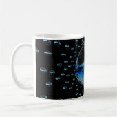 Mug Étrange Orbes Aliens Émettant Une Lumière Bleue Do (Gauche)