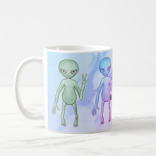 Mug Étranger de Paix Fatigué (Gauche)