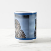 Mug Être assis Grand Chouette gris et Rapporteur de la (Centre)