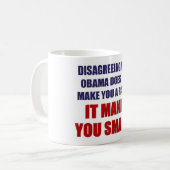 Mug Être en désaccord avec Obama (Devant gauche)