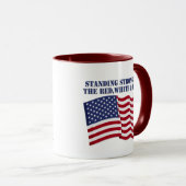 MUG ÊTRE FORT POUR LE ROUGE, BLANC & BLEU ! (Devant droit)