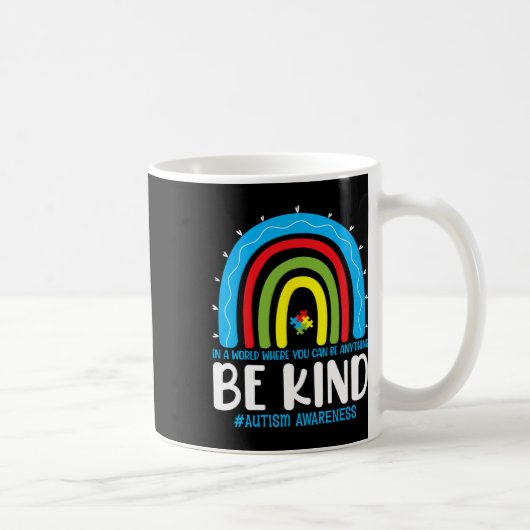 Mug Être gentil Sensibilisation à l'autisme Léopard ar (Droite)
