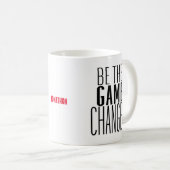 Mug Être Le Jeu Changer Motivational Citation Nom (Devant droit)