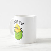 Mug Être Maïs Tente Amusante Pun de maïs (Devant gauche)