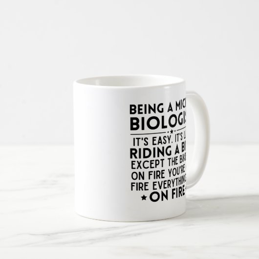 Mug Être Microbiologiste C'est facile (Devant droit)