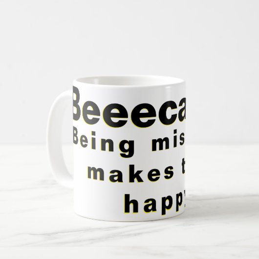 Mug Être misérable les rend heureux ! (Devant gauche)