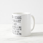 Mug Être Psychologue Scolaire Est Amusant (Devant droit)