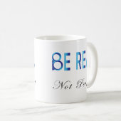 Mug Être réel pas parfait (Devant droit)