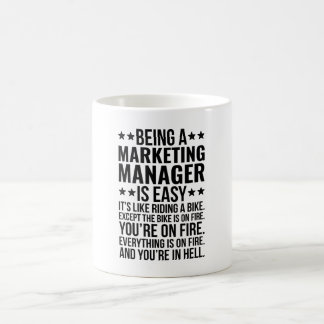 Mug Être Responsable Marketing Drôle Citation Noire
