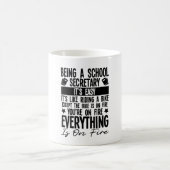 Mug Être Secrétaire D'École Est Facile (Centre)
