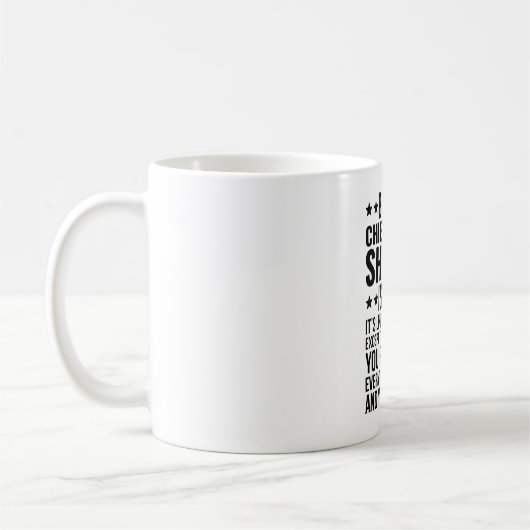 Mug Être shérif adjoint en chef est facile C'est comme (Gauche)