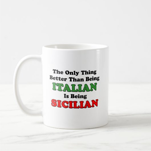 Mug Être sicilien (Gauche)