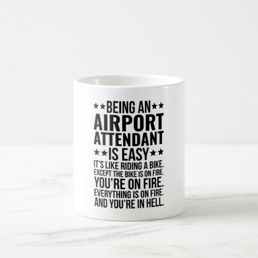 Mug Être un agent d'aéroport est facile C'est comme (Centre)