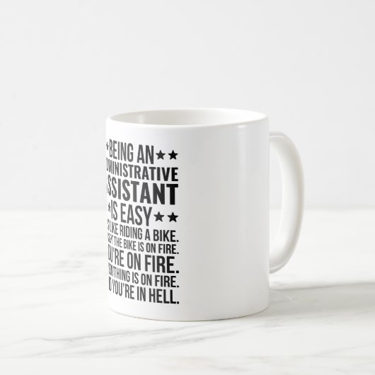 Mug Être un assistant administratif est facile C'est c (Devant droit)