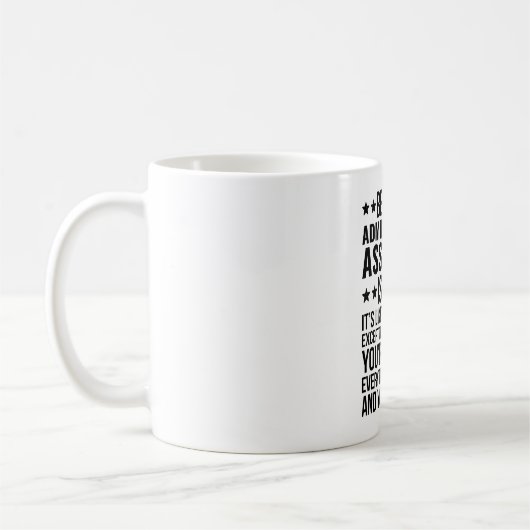 Mug Être un assistant administratif est facile C'est c (Gauche)