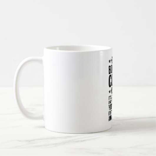 Mug Être un commis de réservation est facile C'est com (Gauche)