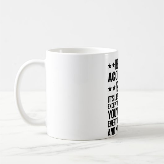 Mug Être Un Comptable Est Facile (Gauche)