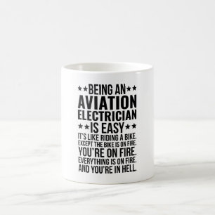 Mug Être un électricien d'aviation est facile C'est co