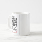 Mug Être un enseignant est facile drôle | Professeur (Devant gauche)