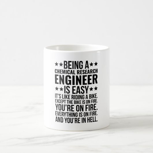 Mug Être Un Ingénieur En Recherche Chimique Est Facile (Centre)