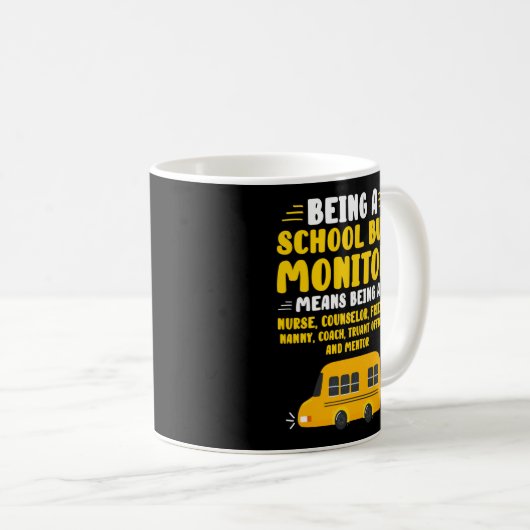 Mug Être Un Moniteur De Bus Scolaire (Devant droit)