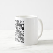 Mug Être un professeur de biologie est facile C'est co (Devant droit)