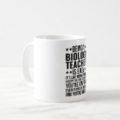 Mug Être un professeur de biologie est facile C'est co (Devant gauche)