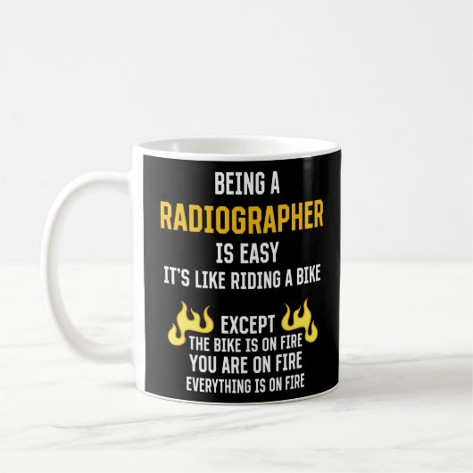Mug Être un radiographe est un technicien en radiologi (Gauche)