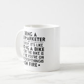 Mug Être un télévendeur C'est facile c'est comme roule (Devant gauche)