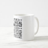 Mug Être un thérapeute clinique est facile C'est comme (Devant droit)