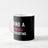 Mug Être Une Citation De Princesse 2 Drôle (Devant gauche)