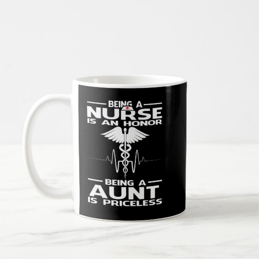 Mug Être une infirmière est un honneur être une AUNT e (Gauche)