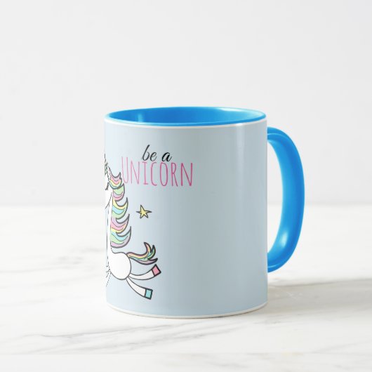 Mug Être une licorne (Devant droit)