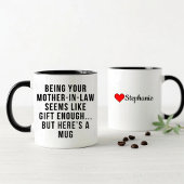 Mug Être Votre belle-mère semble assez offrir