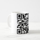 Mug Étreignez un code du geek QR (Devant gauche)