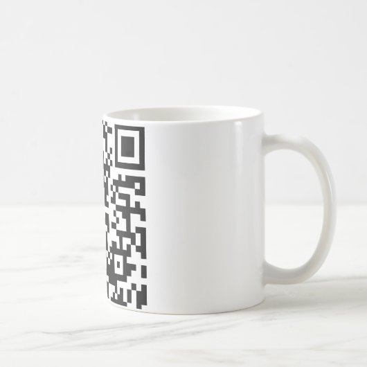 Mug Étreignez un code du geek QR (Droite)