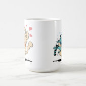 Mug Étreindre de chien et de chat (Centre)