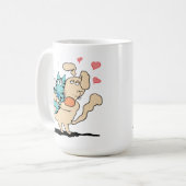 Mug Étreindre de chien et de chat (Devant gauche)