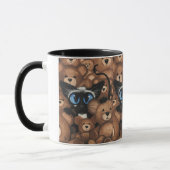 Mug Étreinte d'ours de nounours de chat siamois par (Gauche)