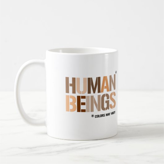 Mug ÊTRES HUMAINS : Les couleurs peuvent varier (Gauche)