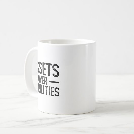 Mug Ets Over Liabilities _ Funny Accountant _ Motivati (Devant gauche)