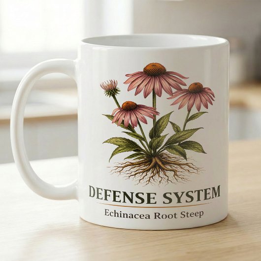 Mug Étude botanique de l'Échinacée pourpre