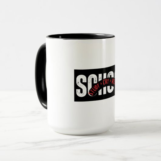 Mug étude > cri > répétition - Funny Student Terminal (Devant gauche)